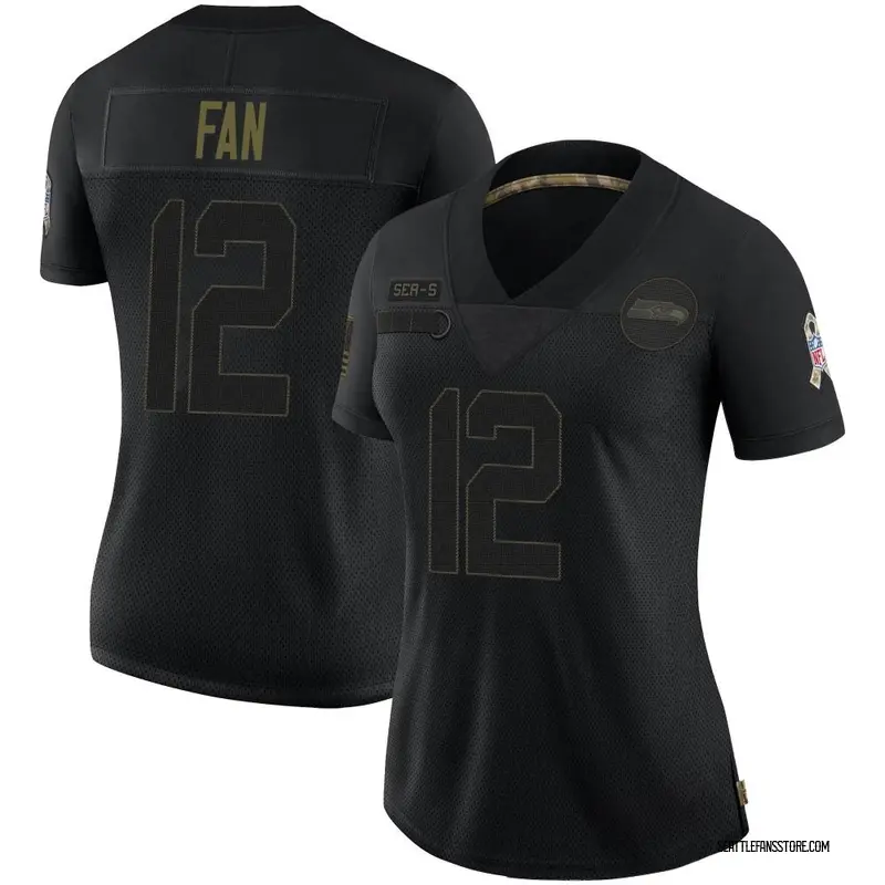 Limited Men's 12th Fan Lights Out Black Jersey - Football Seattle